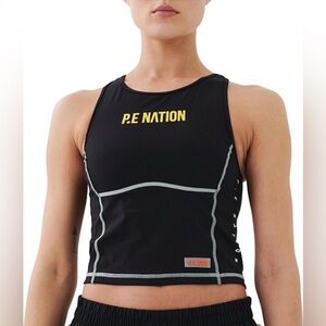 P.E Nation Women’s Post Game Tank in Black - Large EUC